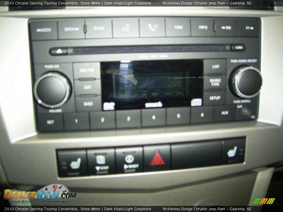 2010 Chrysler Sebring Touring Convertible Stone White / Dark Khaki/Light Graystone Photo #22