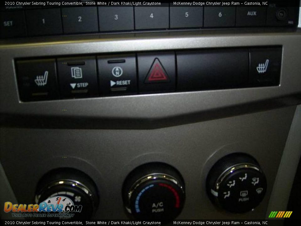 2010 Chrysler Sebring Touring Convertible Stone White / Dark Khaki/Light Graystone Photo #23