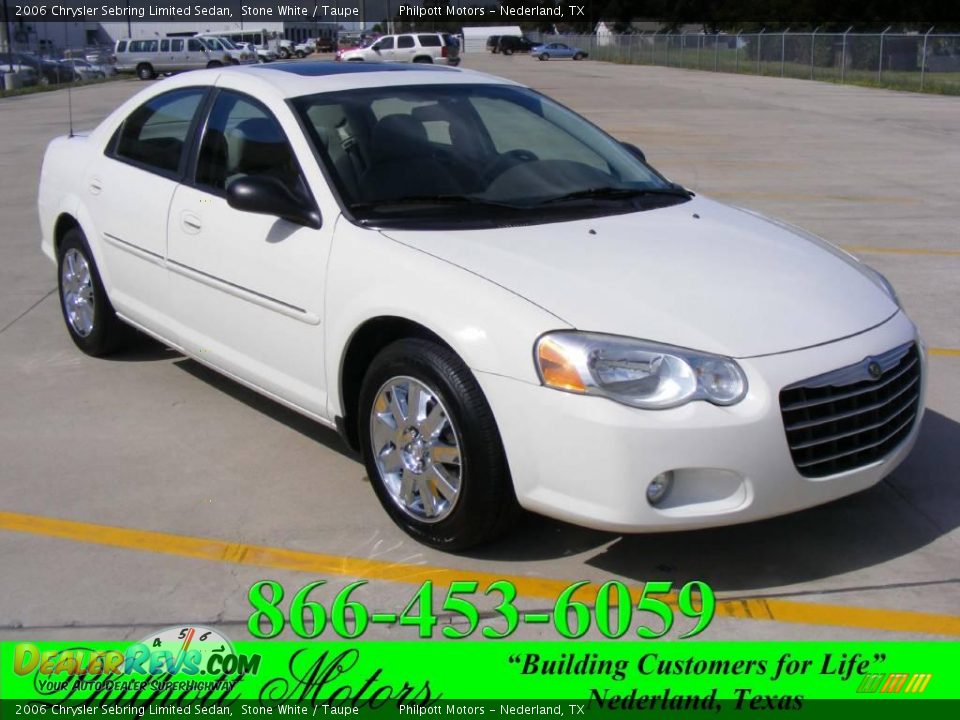 2006 Chrysler Sebring Limited Sedan Stone White / Taupe Photo #1