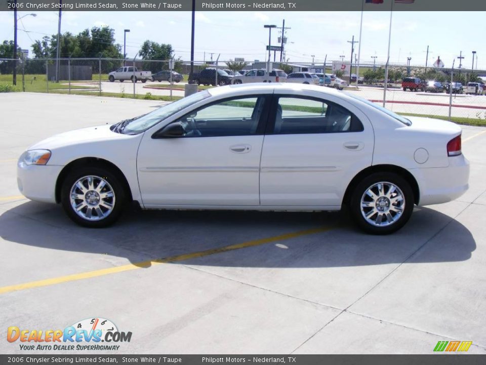 2006 Chrysler Sebring Limited Sedan Stone White / Taupe Photo #6