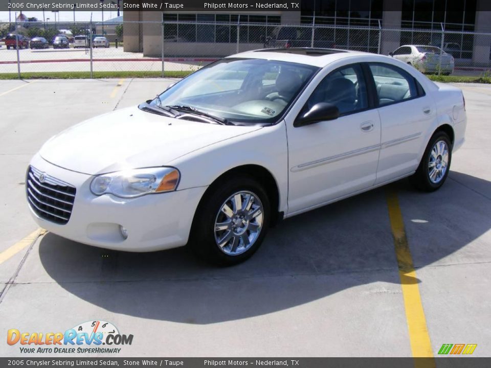 2006 Chrysler Sebring Limited Sedan Stone White / Taupe Photo #7