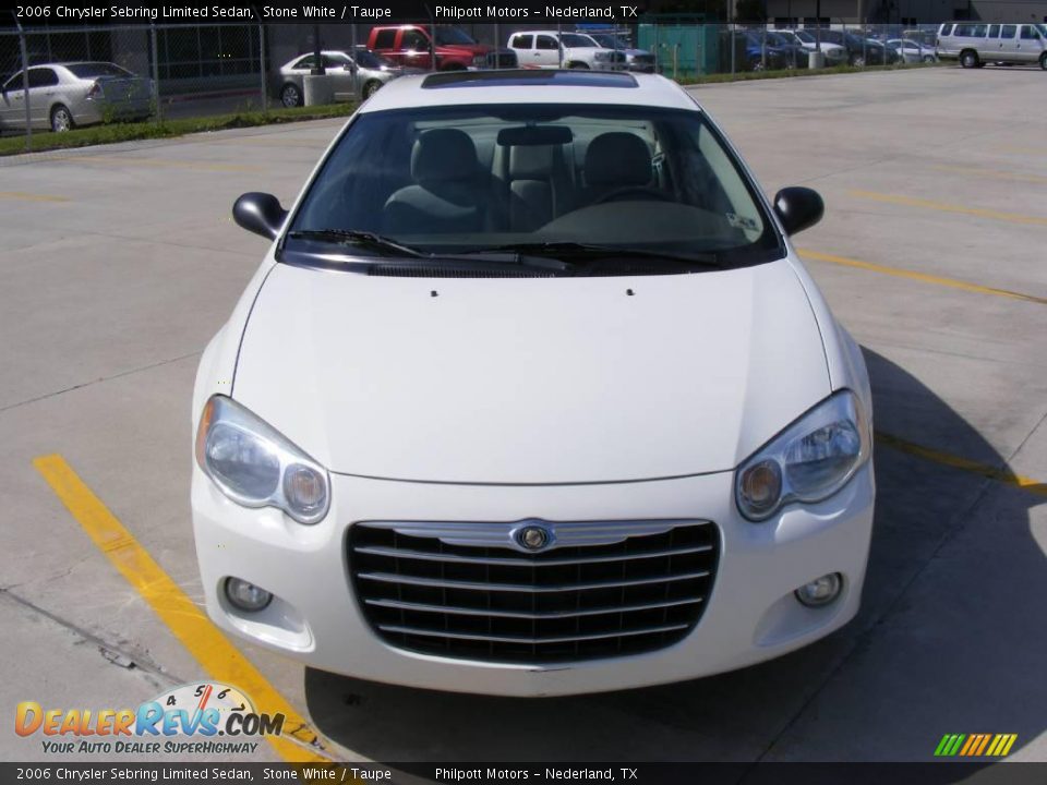 2006 Chrysler Sebring Limited Sedan Stone White / Taupe Photo #8