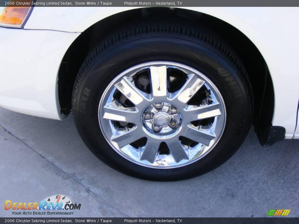 2006 Chrysler Sebring Limited Sedan Stone White / Taupe Photo #14