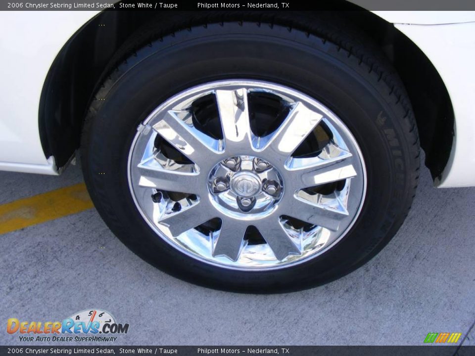 2006 Chrysler Sebring Limited Sedan Stone White / Taupe Photo #15