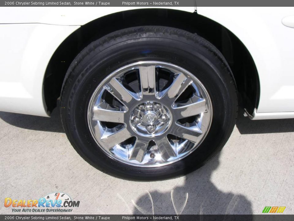 2006 Chrysler Sebring Limited Sedan Stone White / Taupe Photo #16