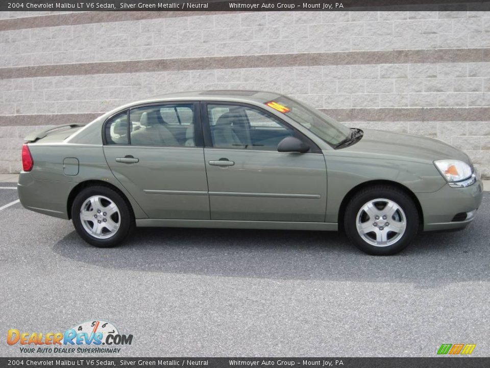 2004 Chevrolet Malibu LT V6 Sedan Silver Green Metallic / Neutral Photo #1