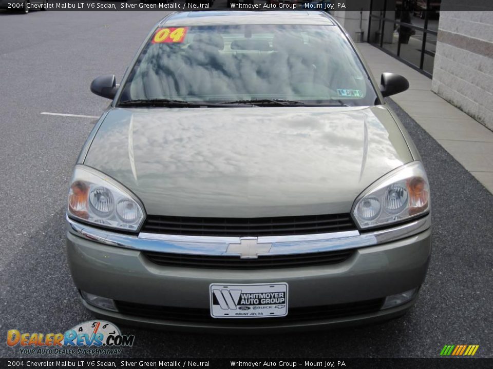 2004 Chevrolet Malibu LT V6 Sedan Silver Green Metallic / Neutral Photo #2