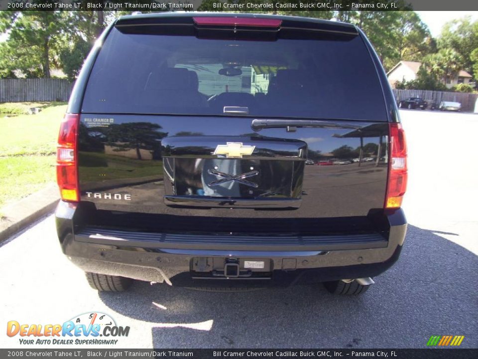 2008 Chevrolet Tahoe LT Black / Light Titanium/Dark Titanium Photo #4