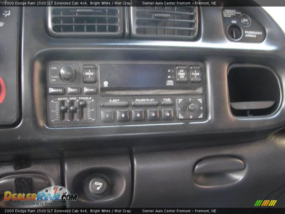 2000 Dodge Ram 1500 SLT Extended Cab 4x4 Bright White / Mist Gray Photo #14