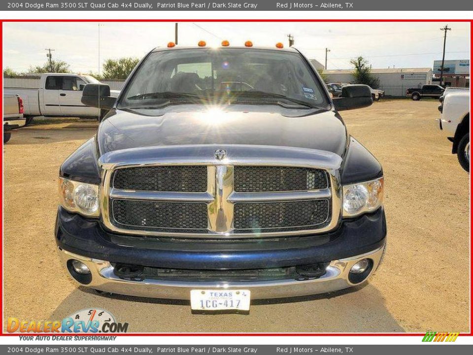 2004 Dodge Ram 3500 SLT Quad Cab 4x4 Dually Patriot Blue Pearl / Dark Slate Gray Photo #11