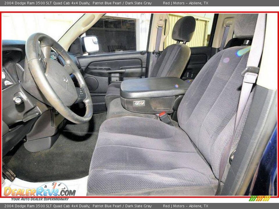 2004 Dodge Ram 3500 SLT Quad Cab 4x4 Dually Patriot Blue Pearl / Dark Slate Gray Photo #14
