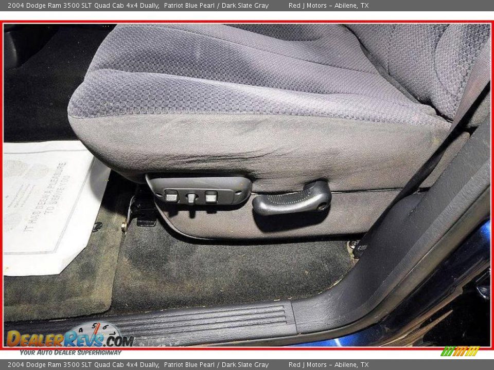 2004 Dodge Ram 3500 SLT Quad Cab 4x4 Dually Patriot Blue Pearl / Dark Slate Gray Photo #15