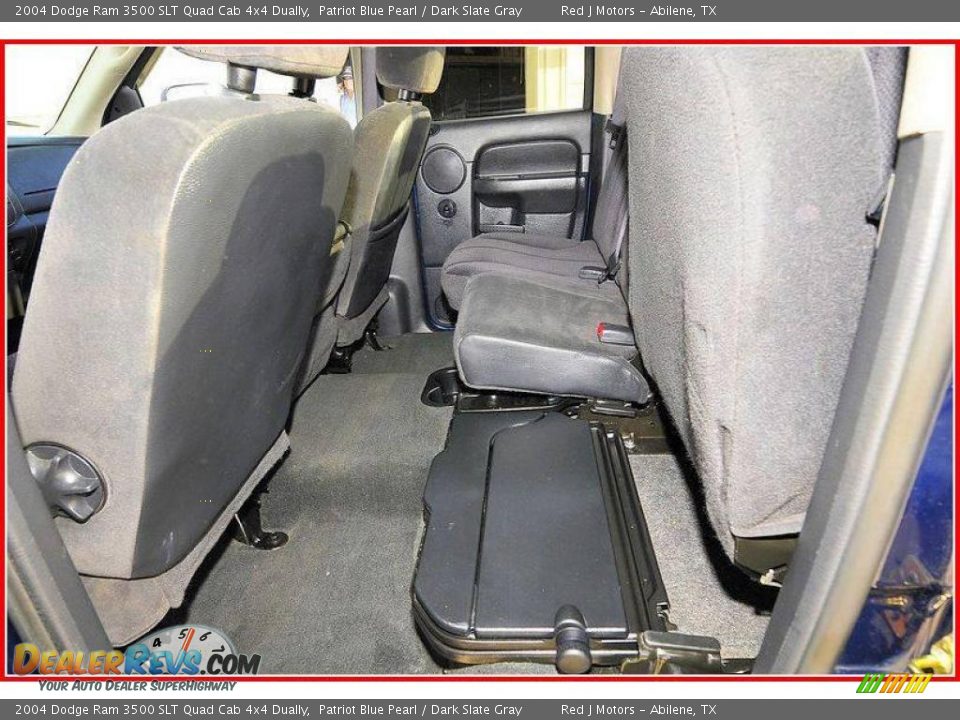 2004 Dodge Ram 3500 SLT Quad Cab 4x4 Dually Patriot Blue Pearl / Dark Slate Gray Photo #19