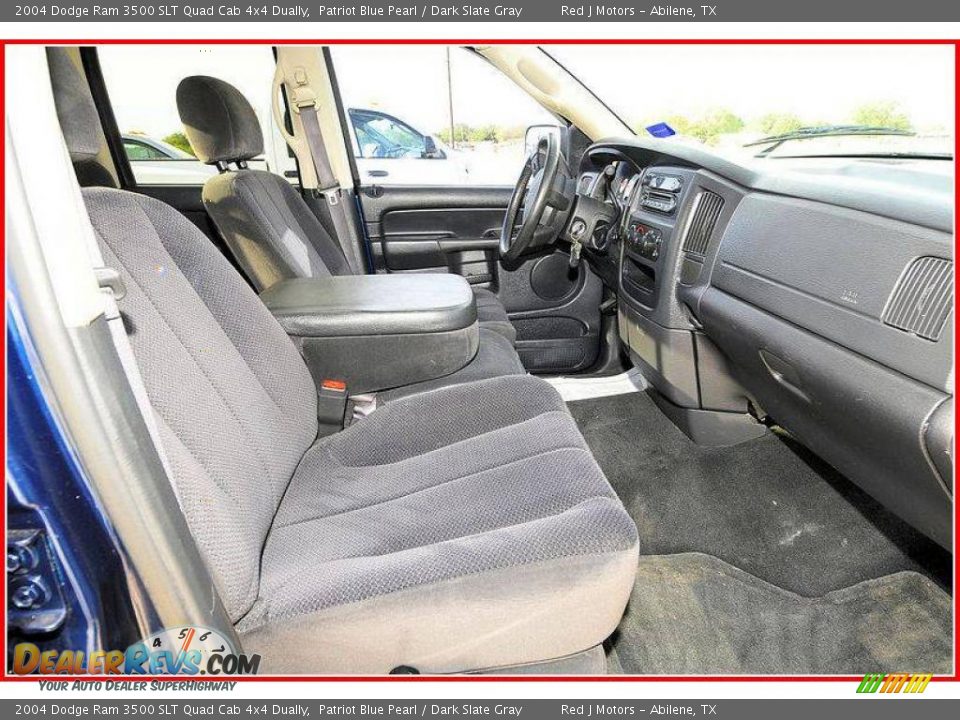 2004 Dodge Ram 3500 SLT Quad Cab 4x4 Dually Patriot Blue Pearl / Dark Slate Gray Photo #21