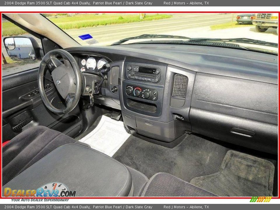 2004 Dodge Ram 3500 SLT Quad Cab 4x4 Dually Patriot Blue Pearl / Dark Slate Gray Photo #22