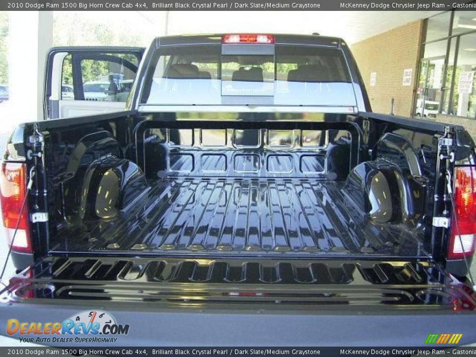 2010 Dodge Ram 1500 Big Horn Crew Cab 4x4 Brilliant Black Crystal Pearl / Dark Slate/Medium Graystone Photo #13