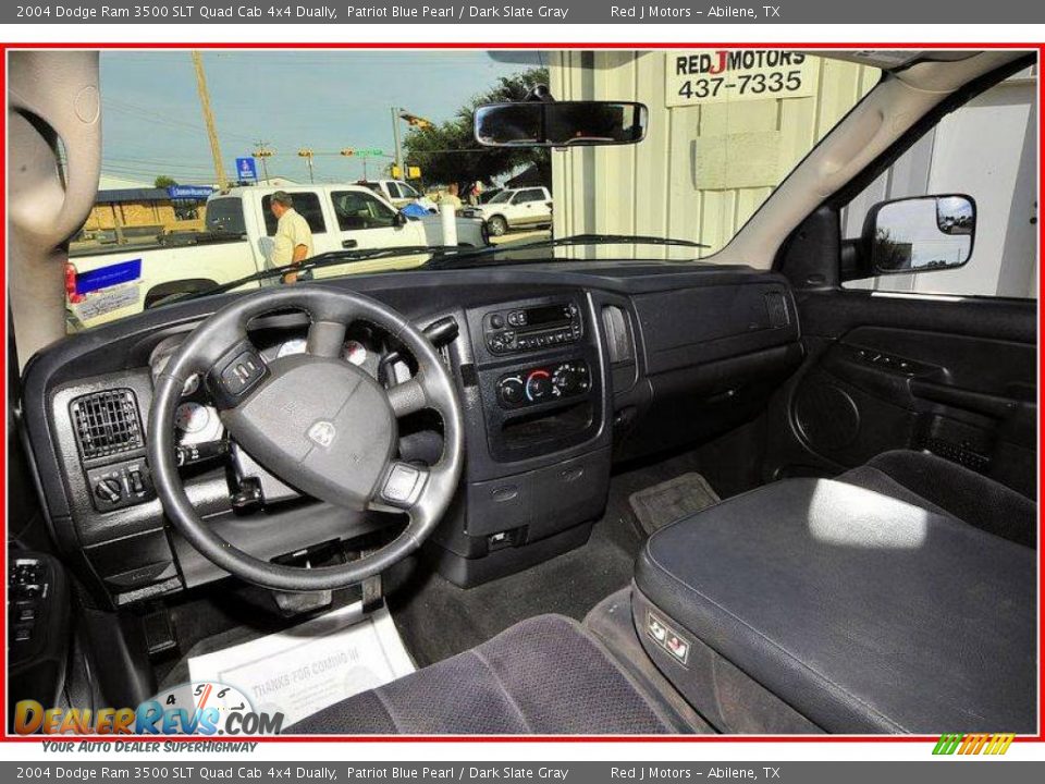 2004 Dodge Ram 3500 SLT Quad Cab 4x4 Dually Patriot Blue Pearl / Dark Slate Gray Photo #26