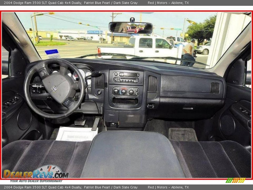 2004 Dodge Ram 3500 SLT Quad Cab 4x4 Dually Patriot Blue Pearl / Dark Slate Gray Photo #27