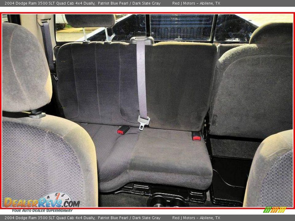 2004 Dodge Ram 3500 SLT Quad Cab 4x4 Dually Patriot Blue Pearl / Dark Slate Gray Photo #30