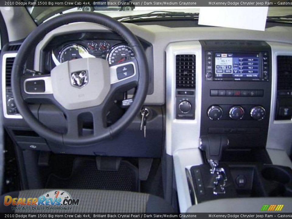 2010 Dodge Ram 1500 Big Horn Crew Cab 4x4 Brilliant Black Crystal Pearl / Dark Slate/Medium Graystone Photo #21