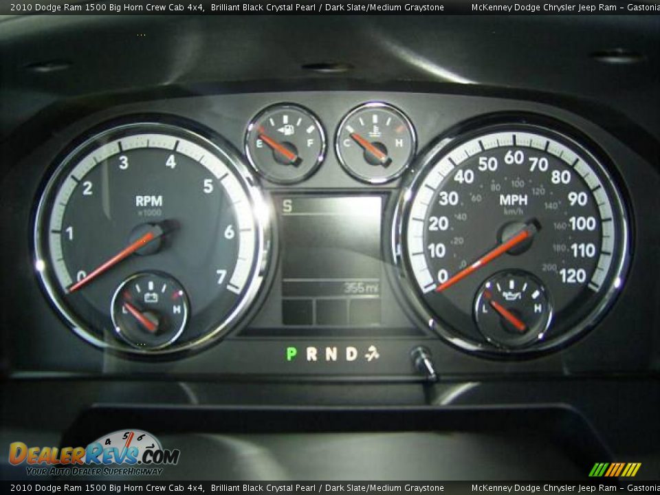 2010 Dodge Ram 1500 Big Horn Crew Cab 4x4 Brilliant Black Crystal Pearl / Dark Slate/Medium Graystone Photo #23
