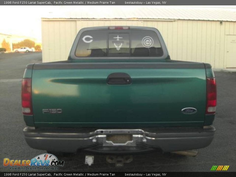 1998 Ford F150 Lariat SuperCab Pacific Green Metallic / Medium Prairie Tan Photo #7