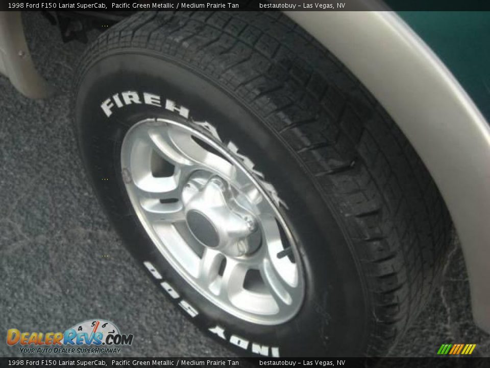 1998 Ford F150 Lariat SuperCab Pacific Green Metallic / Medium Prairie Tan Photo #11