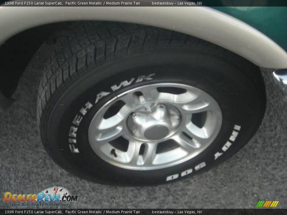 1998 Ford F150 Lariat SuperCab Pacific Green Metallic / Medium Prairie Tan Photo #13