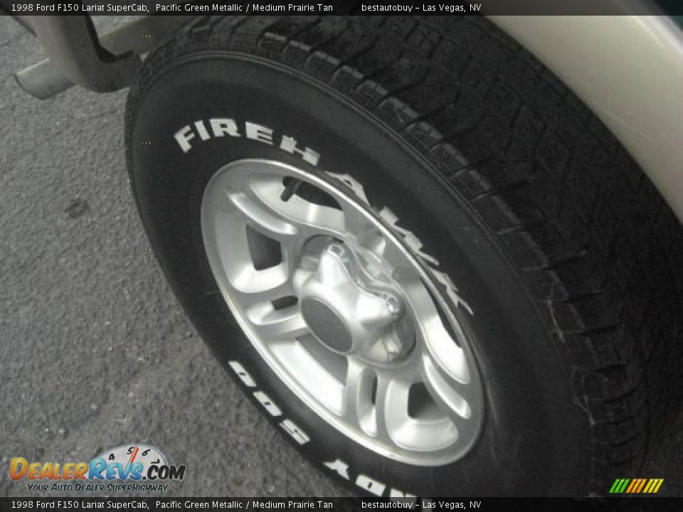 1998 Ford F150 Lariat SuperCab Pacific Green Metallic / Medium Prairie Tan Photo #14