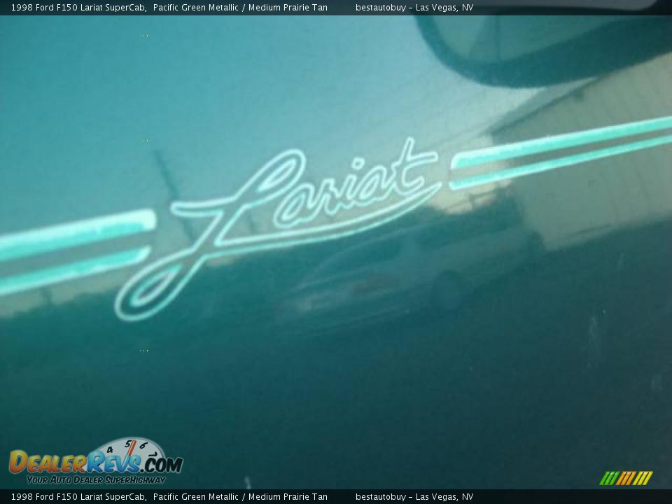 1998 Ford F150 Lariat SuperCab Pacific Green Metallic / Medium Prairie Tan Photo #15