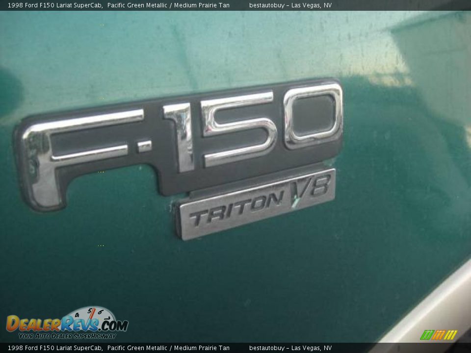1998 Ford F150 Lariat SuperCab Pacific Green Metallic / Medium Prairie Tan Photo #16