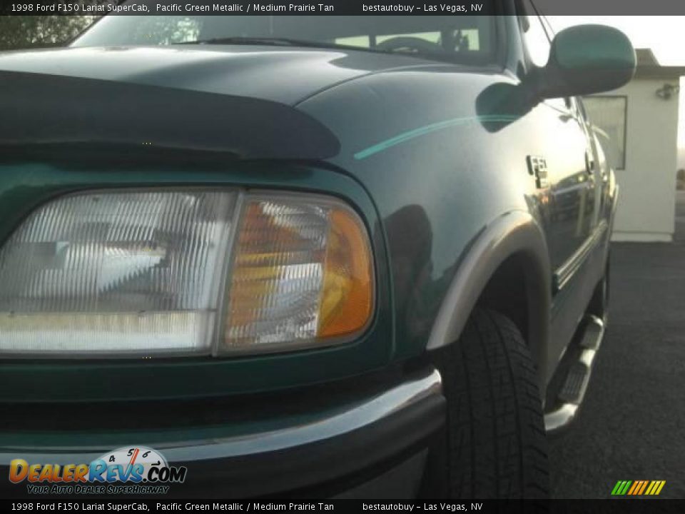 1998 Ford F150 Lariat SuperCab Pacific Green Metallic / Medium Prairie Tan Photo #18