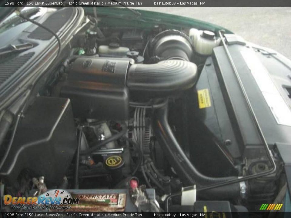 1998 Ford F150 Lariat SuperCab Pacific Green Metallic / Medium Prairie Tan Photo #22