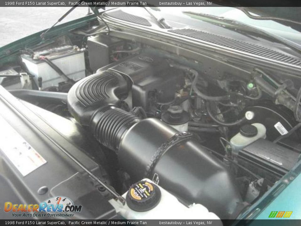 1998 Ford F150 Lariat SuperCab Pacific Green Metallic / Medium Prairie Tan Photo #23