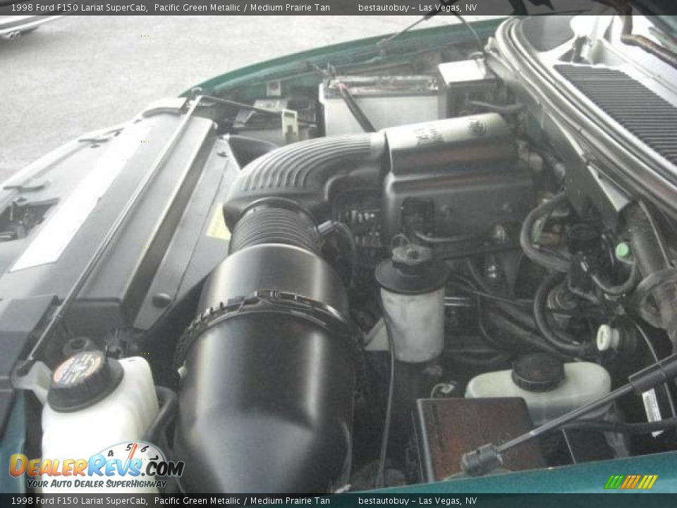 1998 Ford F150 Lariat SuperCab Pacific Green Metallic / Medium Prairie Tan Photo #24