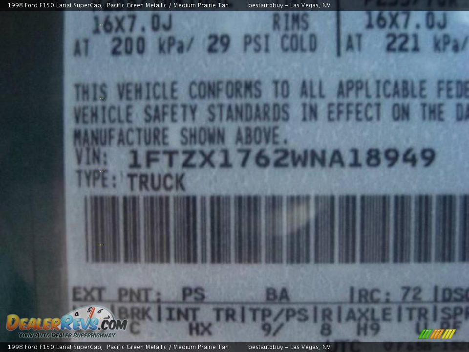 1998 Ford F150 Lariat SuperCab Pacific Green Metallic / Medium Prairie Tan Photo #29