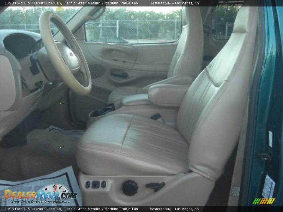 1998 Ford F150 Lariat SuperCab Pacific Green Metallic / Medium Prairie Tan Photo #30