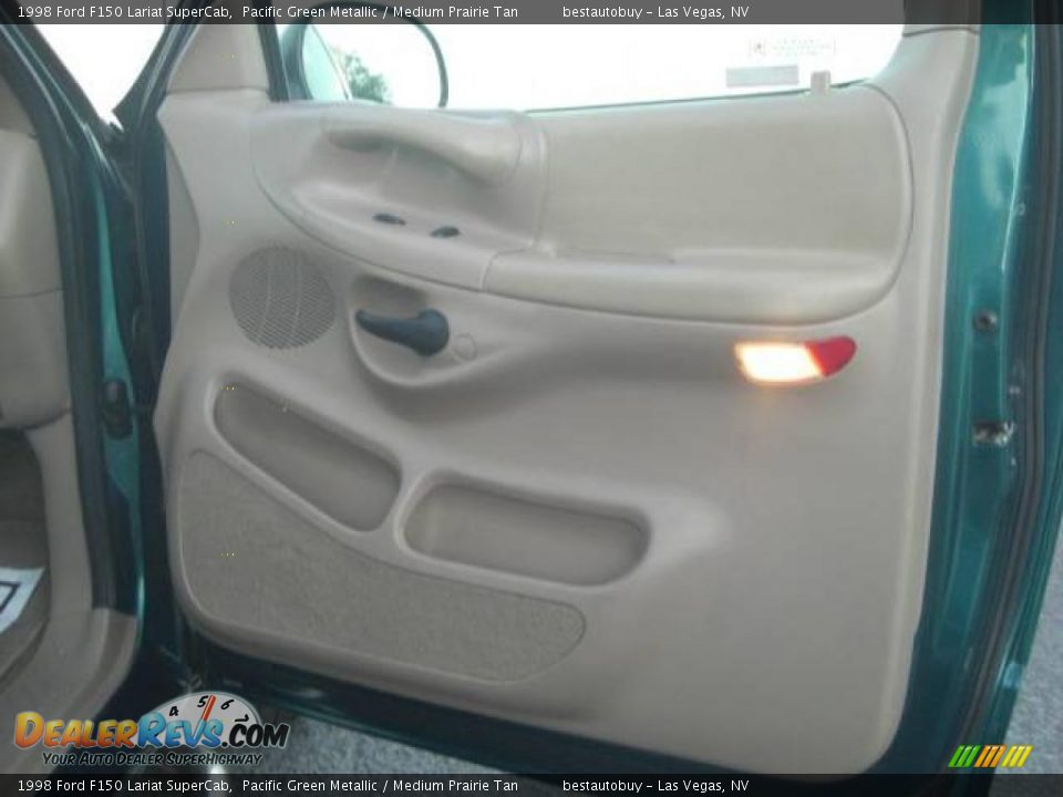 1998 Ford F150 Lariat SuperCab Pacific Green Metallic / Medium Prairie Tan Photo #32