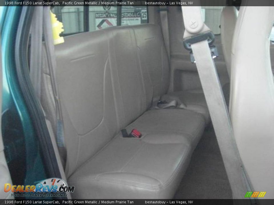 1998 Ford F150 Lariat SuperCab Pacific Green Metallic / Medium Prairie Tan Photo #34