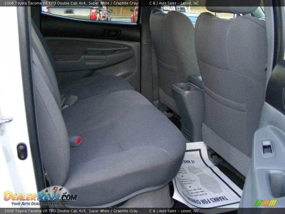 2006 Toyota Tacoma V6 TRD Double Cab 4x4 Super White / Graphite Gray Photo #8