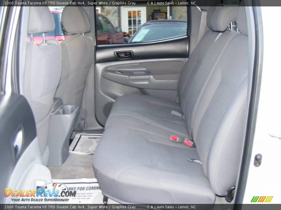 2006 Toyota Tacoma V6 TRD Double Cab 4x4 Super White / Graphite Gray Photo #9