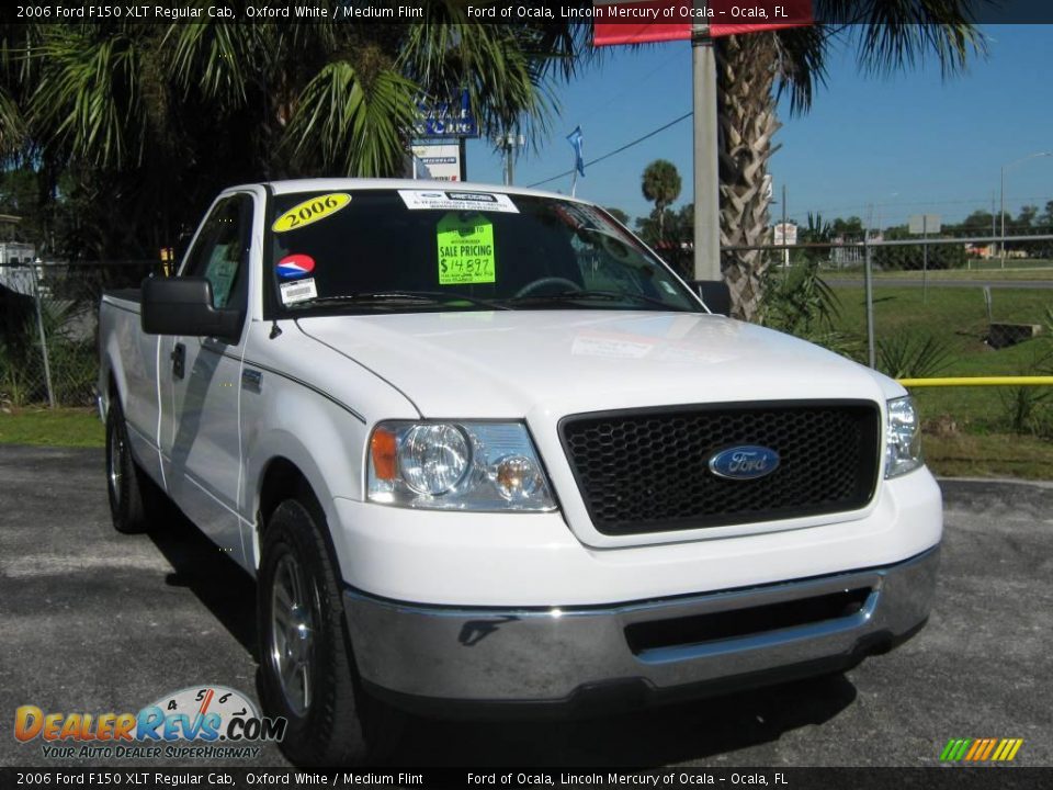 2006 Ford F150 XLT Regular Cab Oxford White / Medium Flint Photo #9