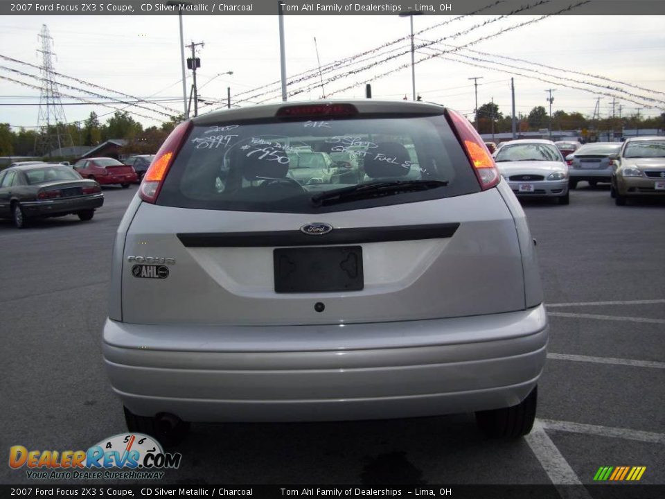 2007 Ford Focus ZX3 S Coupe CD Silver Metallic / Charcoal Photo #5