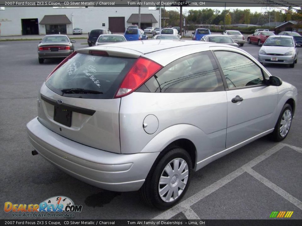 2007 Ford Focus ZX3 S Coupe CD Silver Metallic / Charcoal Photo #6