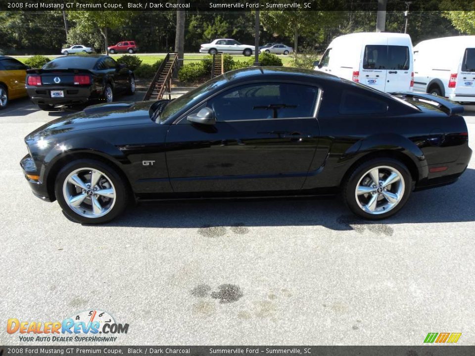 2008 Ford Mustang GT Premium Coupe Black / Dark Charcoal Photo #2