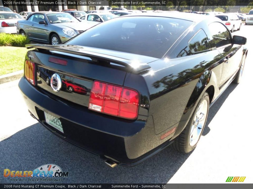 2008 Ford Mustang GT Premium Coupe Black / Dark Charcoal Photo #10