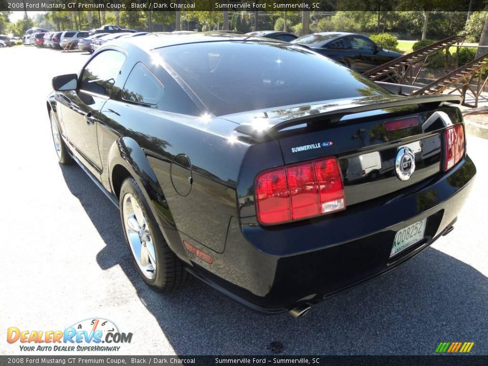 2008 Ford Mustang GT Premium Coupe Black / Dark Charcoal Photo #12