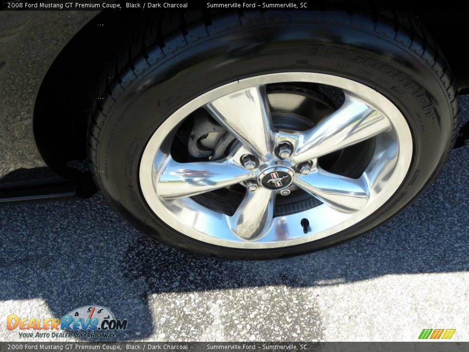 2008 Ford Mustang GT Premium Coupe Black / Dark Charcoal Photo #13