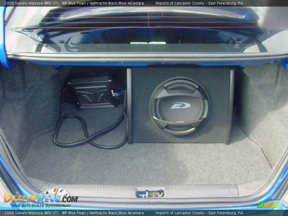 2006 Subaru Impreza WRX STi WR Blue Pearl / Anthracite Black/Blue Alcantara Photo #13