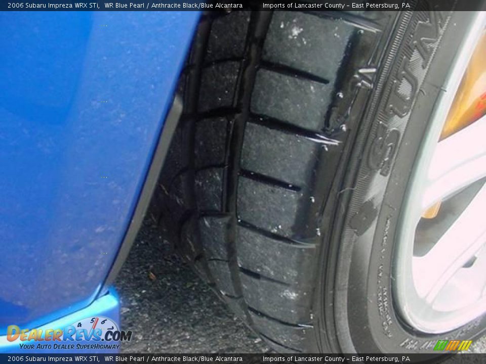 2006 Subaru Impreza WRX STi WR Blue Pearl / Anthracite Black/Blue Alcantara Photo #15